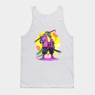 samurai crocodile Tank Top